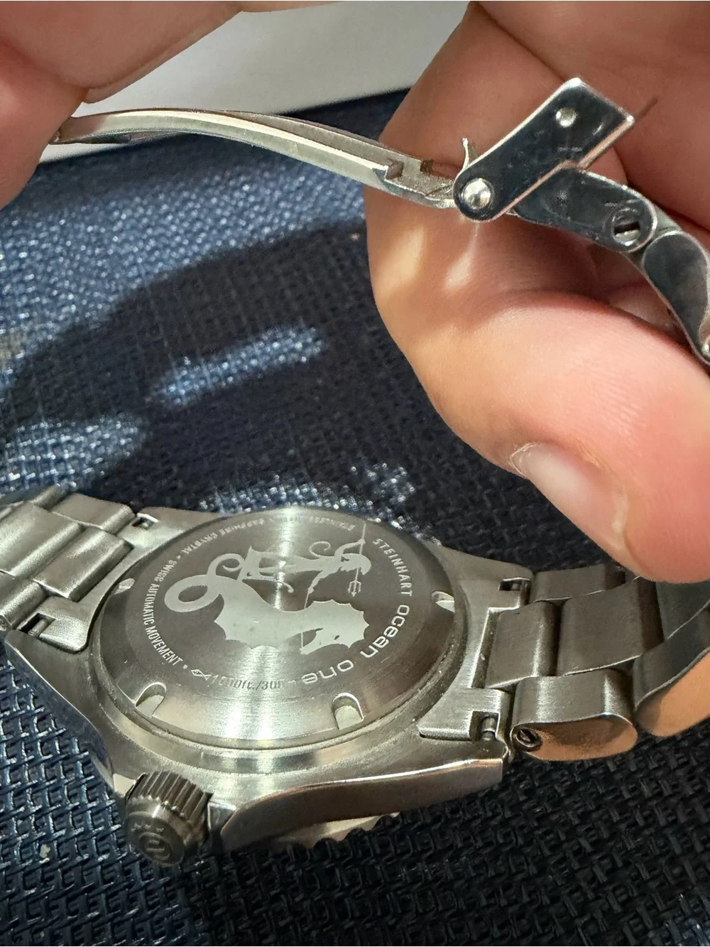 Steinhart Ocean One GMT blue red